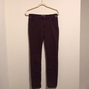 Maroon Jeans